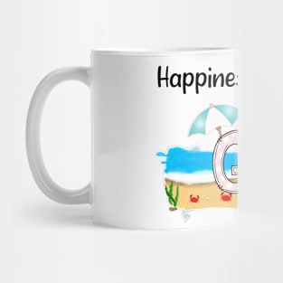 Happiness Is Being A Gg Summer Beach Happy Mother's Day T-Shirt Mug